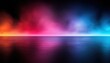 © Anastasiia - Soft ultraviolet radiance with blue, pink, and red hues against a dark background