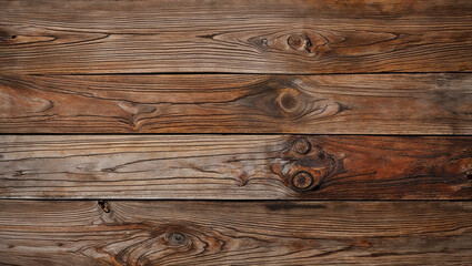 Rustic wooden planks with natural texture and warm tones shown