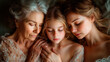 © Julia - Three Generations of Love: Grandmother, Mother, and Daughter in a Heartfelt Embrace