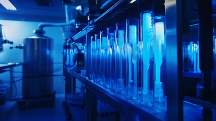 Leinwandbilder - Chemical installation