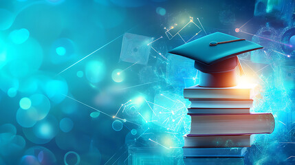 Leinwandbilder - Education internet online digital technology concept, E, learning education, online internet course lessons, consulting, e, learning concept background, Banner