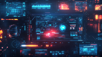 Game stream frames, Glow theme for live conference of gaming streamers, hud frame twitch streaming media gamer broadcast webcam box video screen, garish vector illustration of game screen futuristic