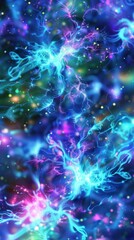 Wall Mural - abstract background with vibrant colors and light. ai.
