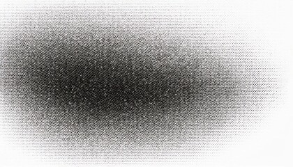 Poster - High-Contrast Black and White Halftone Gradient Dots Texture Background. Ideal for Retro Comic Book Effects, Pop Art, Grunge Designs, and Digital Noise Patterns in Graphic Design Projects