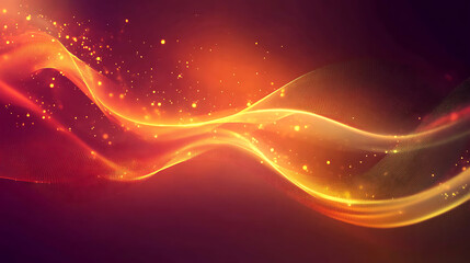 Poster - Abstract digital background with flowing dots and waves, creating an elegant wave design for technology or science themes
