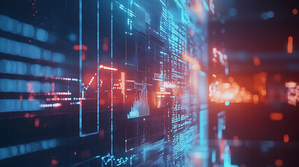 Aufkleber - Dynamic business environment showcasing the concept of business agility, with symbols representing company transformation towards higher efficiency and rapid adaptation to market changes