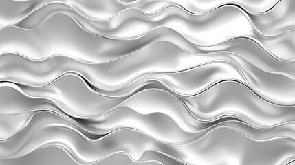Poster - metallic chrome liquid abstract background silver gradient 3d pattern texture