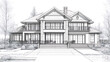 © CreativeCreations - architectural house plan blueprint detailed technical drawing for construction project