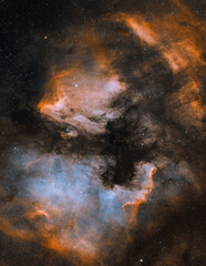 pelican nebula and the north america nebula