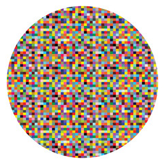 circle roundel background, colorful disco ball vector illustration isolated. party time, entertainme