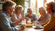 © Lee Design Arts - Senior Friends Enjoying Breakfast