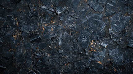 Wall Mural - Black granite slabs background