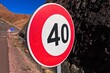 © Oualid - Speed Limit 40 Traffic Sign