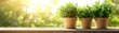 © MILKY_PS - Fresh Herbs in Pots on Windowsill, Symbolic of Healthy Eating and Balanced Diet, A Table of Fresh Salad Ingredients, Symbolizing Digestive Health and Balanced Nutrition