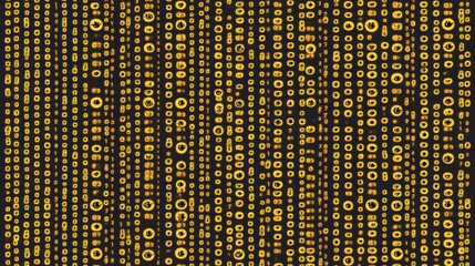 Wall Mural - abstract golden circles pattern