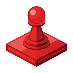 Board Game Piece vector illustration