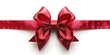 © IT'S ORA CF ID: #078 - Red ribbon bow design isolated on white background.