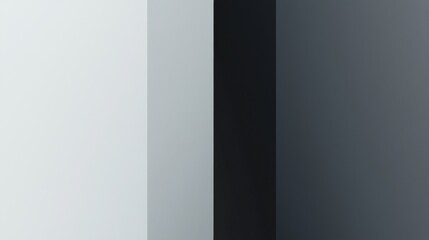 Wall Mural - minimalist abstract background featuring vertical stripes in black, white, and gray, creating a stri