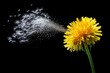 © Sanchai - Pollen spreading in the air from a wildflower, capturing the natural and delicate process of plant propagation, symbolizing growth and continuity