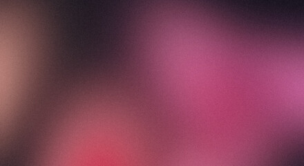 Wall Mural - pink purple orange grainy gradient background noise texture blurred dark light header backdrop poste