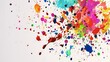© Koh's Smart - An explosion of paint splatters forming a chaotic, yet beautiful pattern