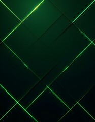 a green abstract background with green and yellow lines.