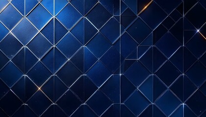 a blue background with a pattern of small squares.