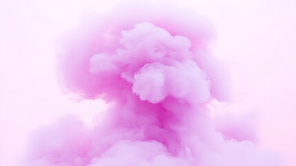 Wall Mural - abstract pink smoke cloud light gradient background with room for typography