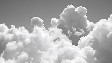 Wall Mural - white clouds in the sky soft pastel background for graphic design templates