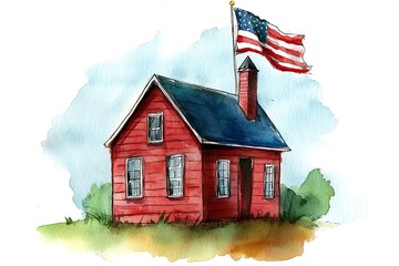 illustration of flagday