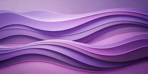 Abstract Purple Wave Pattern with Gradient Color Variations