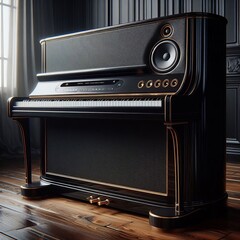 Classic Piano Finish Speaker s piano black finish with voice con