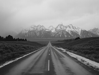 Wall Mural - Mountain Road Landscape