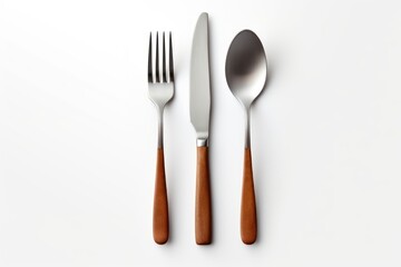 Elegant wooden handle cutlery set