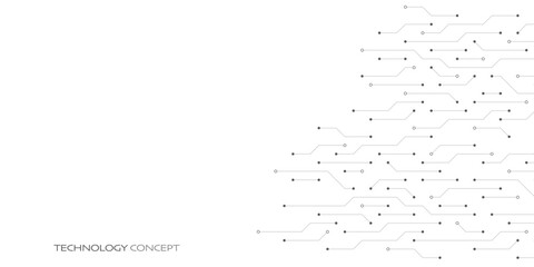 Poster - Circuit board texture with communication technology concept