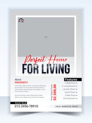 Real estate house property flyer poster template