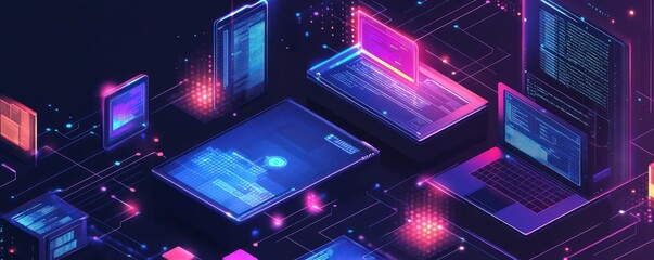 Programming and coding tech for software development industry