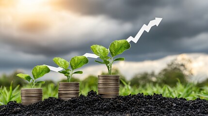 Poster - Explore how financial growth investments foster prosperity through strategic planning and sustainable practices