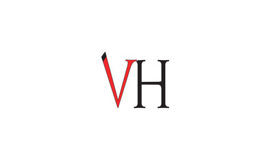  VH, HV , V , H , Abstract Letters Logo Monogram