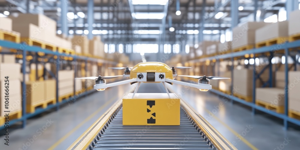 State-of-the-art warehouse integrating drone delivery systems ...
