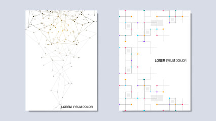 Wall Mural - creative idea of modern design with abstract geometric background. minimalistic vector texture with 
