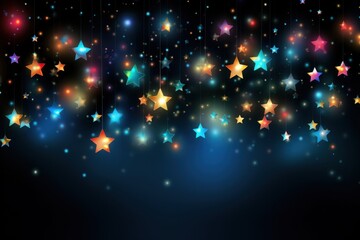 Wall Mural - stars light effect backgrounds astronomy christmas.