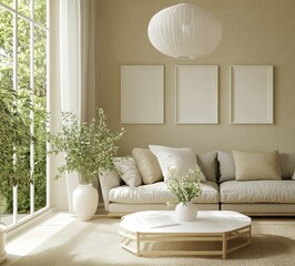 Wall Mural - Modern Living Room Interior.