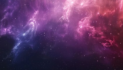 Wall Mural - a cosmic landscape of nebulae and stars