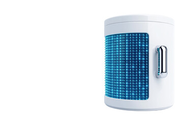 digital refrigerator with binary code design
