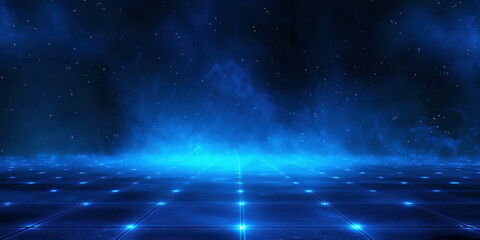 Wall Mural - a blue and white space with a lot of stars