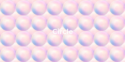 Wall Mural - seamless pattern. abstract circle shapes with gradient. vector set. fluid vivid gradients for banner