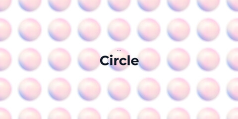 Wall Mural - seamless pattern. abstract circle shapes with gradient. vector set. fluid vivid gradients for banner