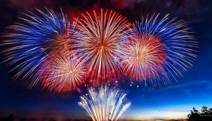 fireworks in the sky