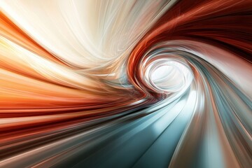 Wall Mural - abstract tunnel of light in vibrant colors